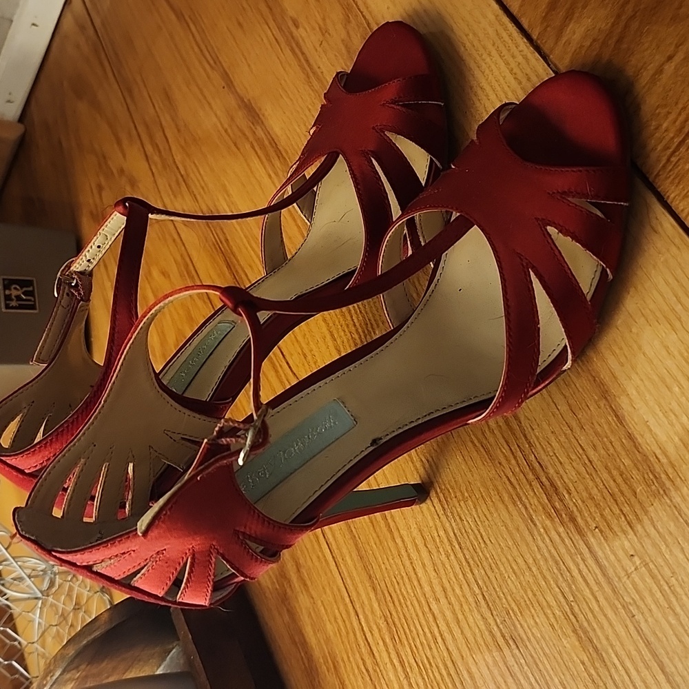 Betsey Johnson heels Red